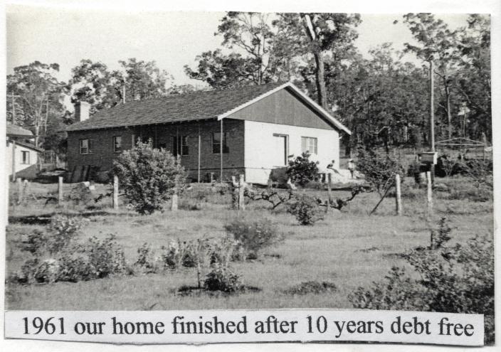 The Hrubos family home among Gum trees in Glen Forrest